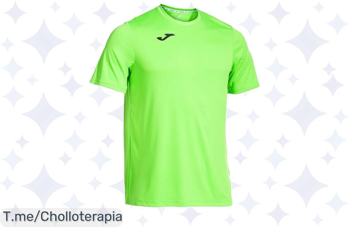 Camiseta Joma a precio loco: super ligera y transpirable para entrenos. Rinde al máximo con estilo. ¡No te quedes sin la tuya, oferta limitada y nunca vista!