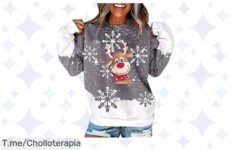 Captura la Navidad con nuestro Jersey Navideño ¡Super Chollo! Diseño único y cómodo, aprovecha el descuentazo y deslumbra en fiestas Oferta limitada, no esperes más