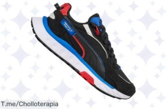 Captura miradas con los PUMA Wild Rider Displaced, un super chollo de diseño atrevido y comodidad infinita ¡No dejes pasar esta oferta única y compra ahora mismo!