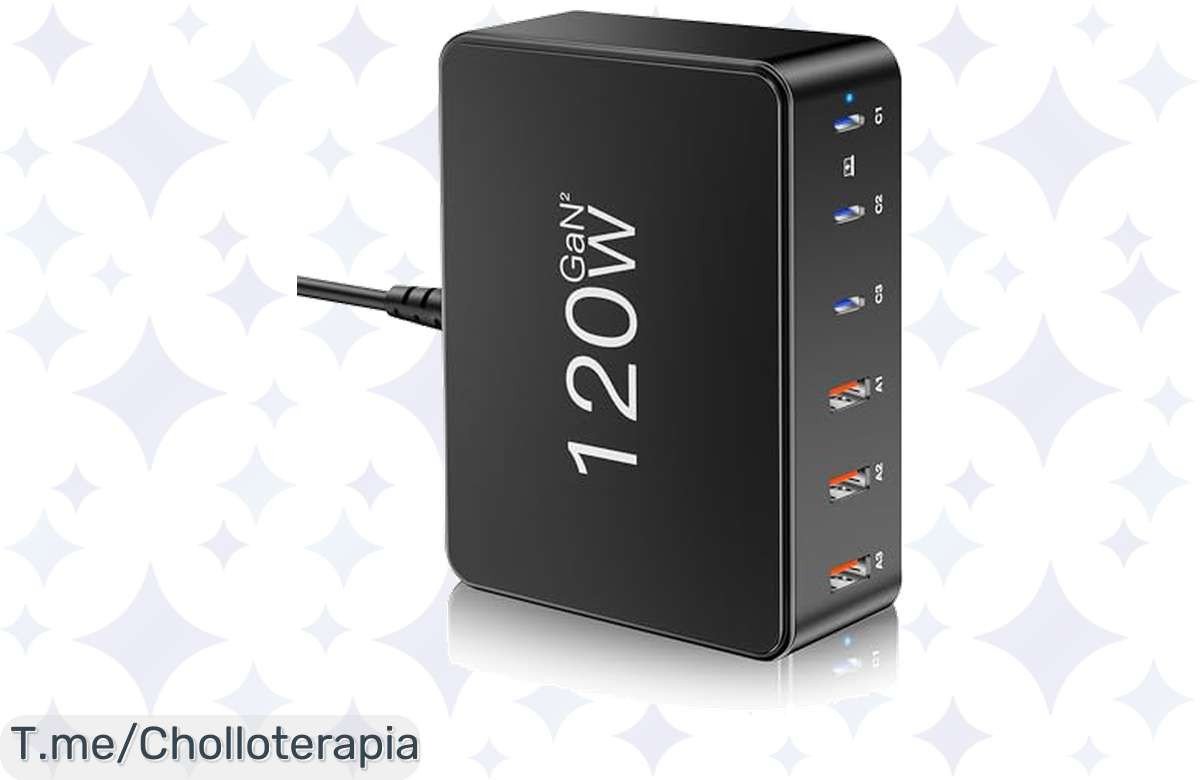 Cargador USB C de 120W a precio loco: carga tu MacBook, iPhone y más a toda velocidad. Aprovecha este super chollo y usa el código de descuento ¡oferta limitada!