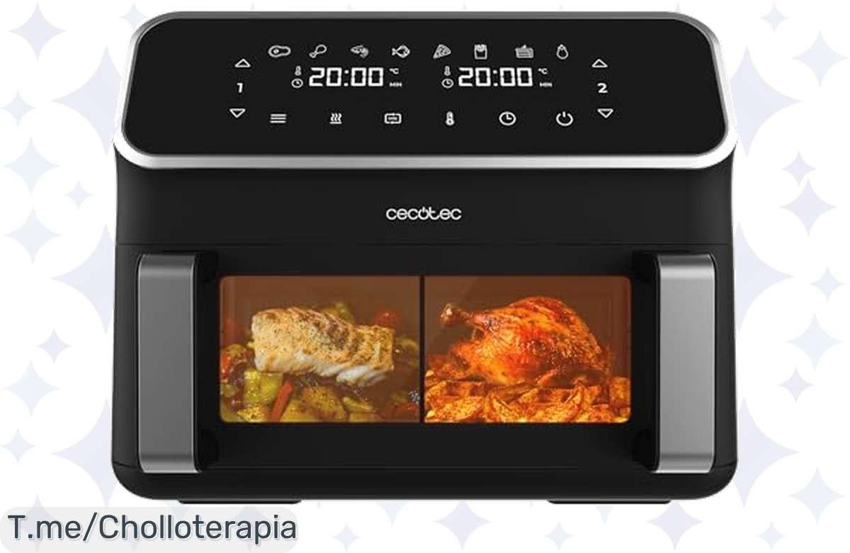 Cecotec Freidora de Aire 9L: Super Chollo con 8 Modos para Cocinar Saludable y Deliciosa. ¡Adquiere este Ofertón Único Antes de que se Agote!