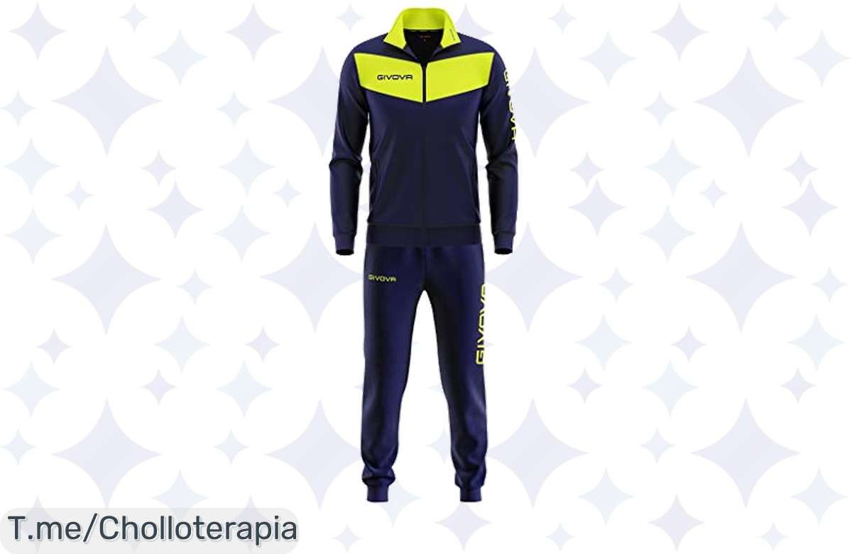 Chándal Givova Visa para Hombre: ¡Oferta nunca vista en comodidad total! Aprovecha este super chollo y destaca entre la multitud. ¡Compra ya antes de que se agote!