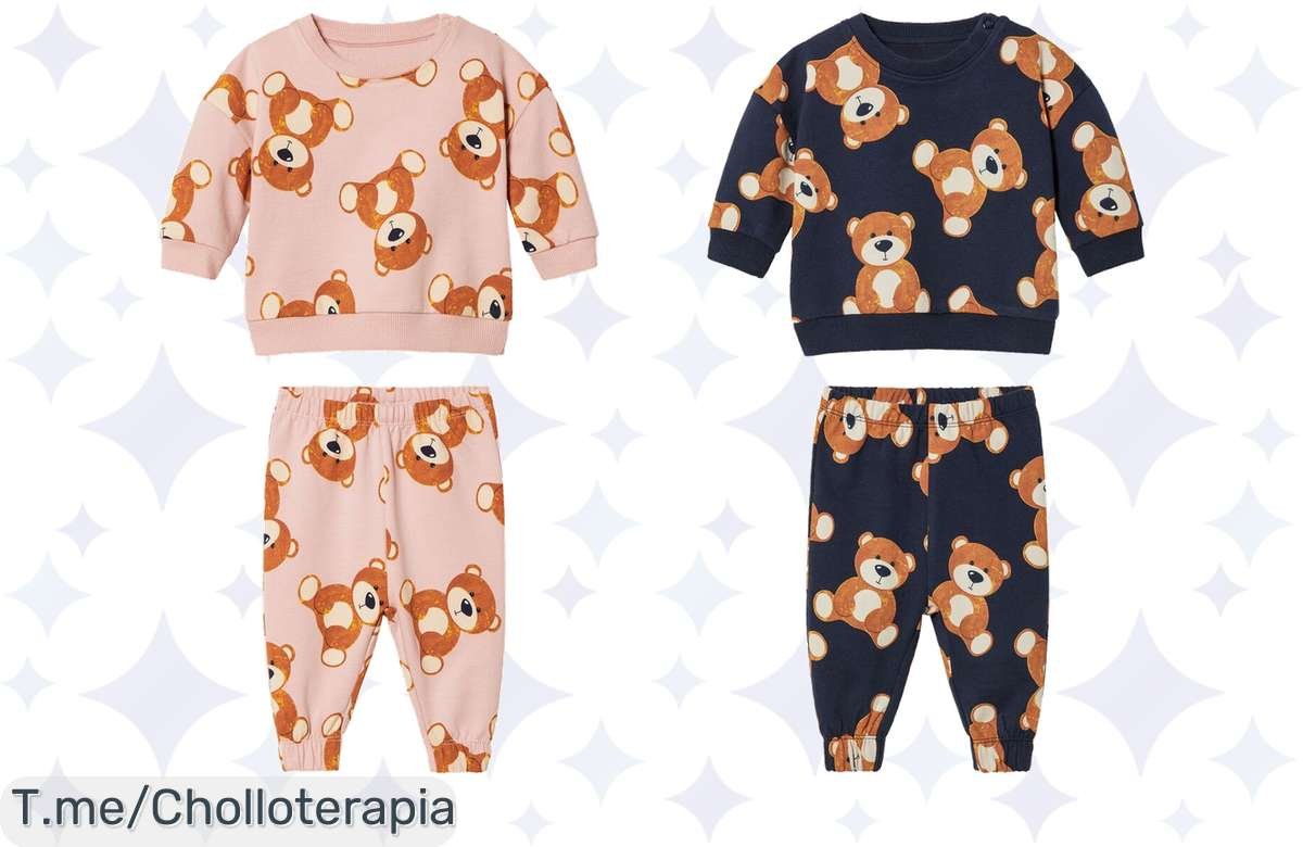 Chándal de bebé de algodón orgánico a precio loco: la suavidad que su piel merece y estilo a lo grande. ¡No te pierdas este ofertón limitado, compra ya!