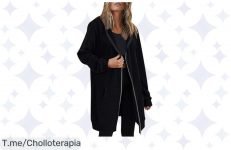 Chaqueta con Capucha: Aprovecha el super chollo del otoño, casual y cómoda para cualquier ocasión ¡No dejes pasar este ofertón, stock limitado!