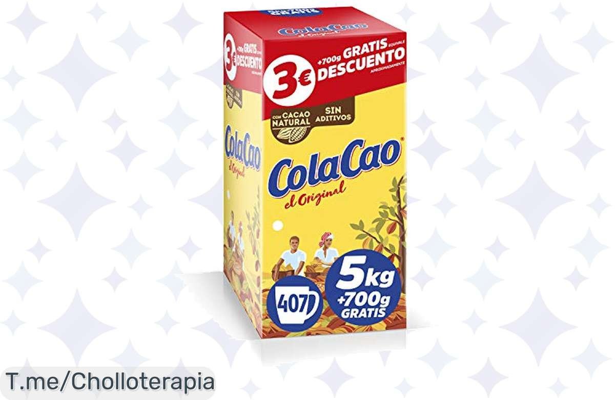 ColaCao Original 5,7kg a un precio loco: ¡disfruta de un sabor auténtico y dulce en segundos! No dejes pasar este ofertón. ¡Compra ahora antes de que se agote!
