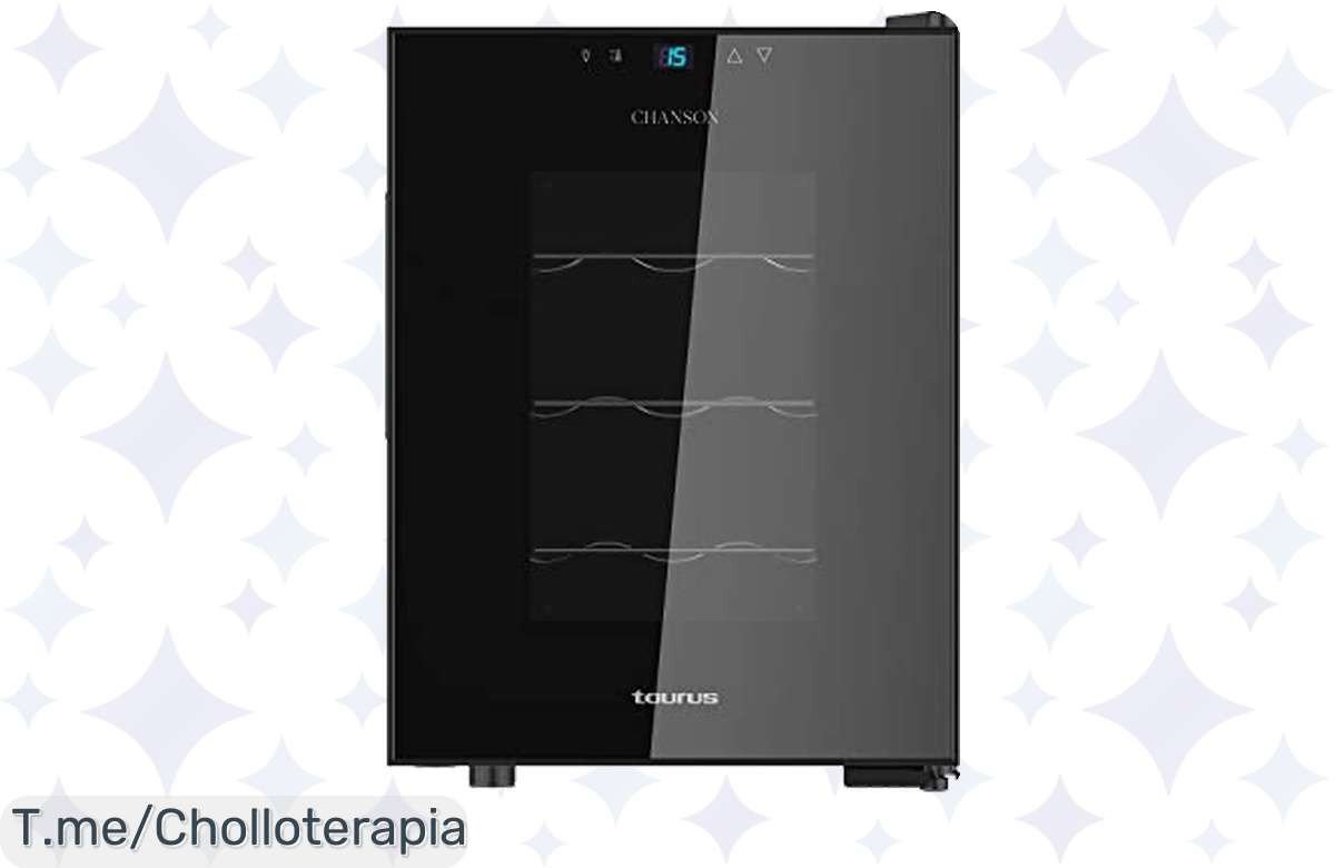 Conserva tus vinos con la Taurus WC12T a un precio loco: vinoteca silenciosa con control digital y antivibraciones. ¡No pierdas esta oferta limitada, compra ya!