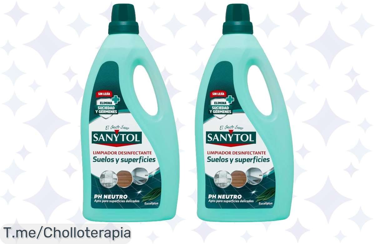 Consigue el desinfectante Sanytol sin lejía en pack de 2, 3 o 4 botellas a un precio loco, elimina gérmenes al instante, ¡aprovecha este ofertón antes de que se agote!