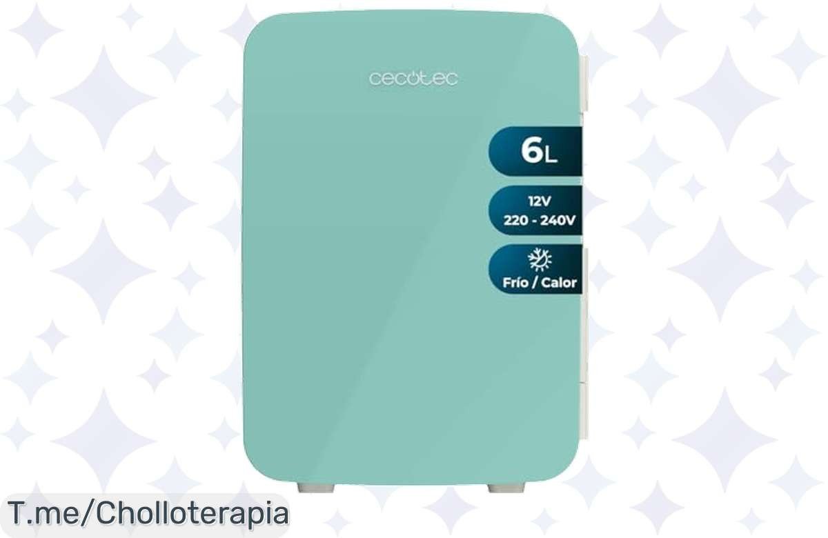 Consigue la mini nevera Cecotec de 6L a un precio loco, perfecta para tus bebidas y snacks en cualquier lugar. ¡Oferta limitada, no te quedes sin la tuya!