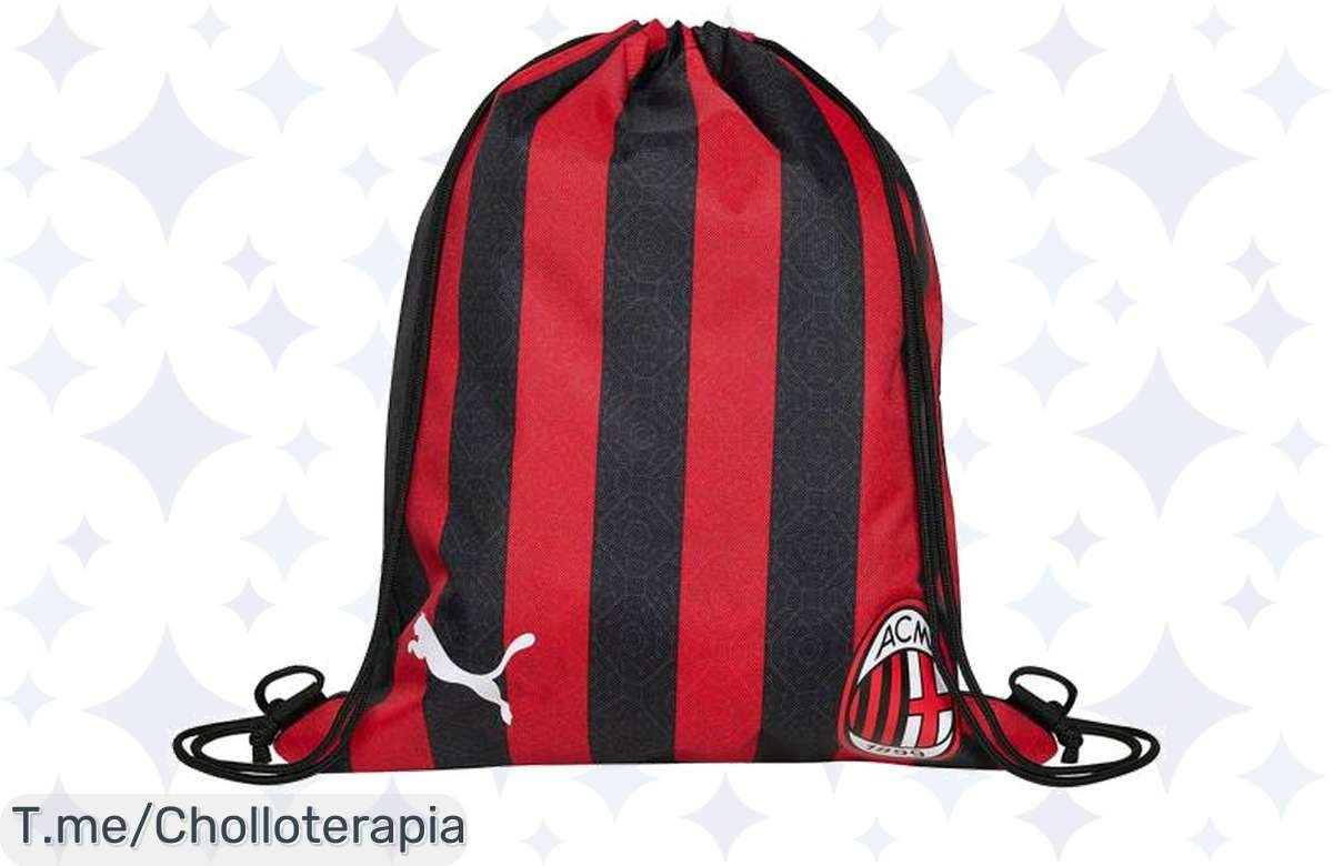 Consigue la mochila saco A.C. Milan PUMA Pro Training a un precio loco, ¡es un super chollo que no puedes dejar pasar! Stock limitado, actúa ya y hazla tuya.
