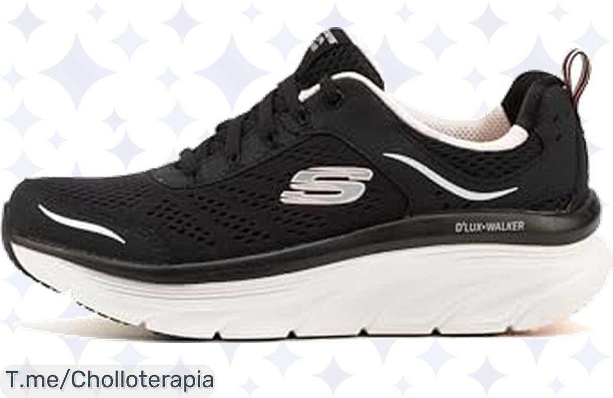 Da el salto a la comodidad extrema con Skechers D’lux Walker Infinite Motion, un super chollo que te hará lucir genial. ¡Aprovecha esta oferta limitada y actúa ya!