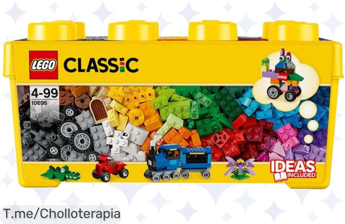 Desata la creatividad de tus peques con la Caja de Ladrillos Mediana LEGO Classic 10696: ¡484 piezas para construir sueños! Super chollo que no puedes dejar escapar, compra ya.