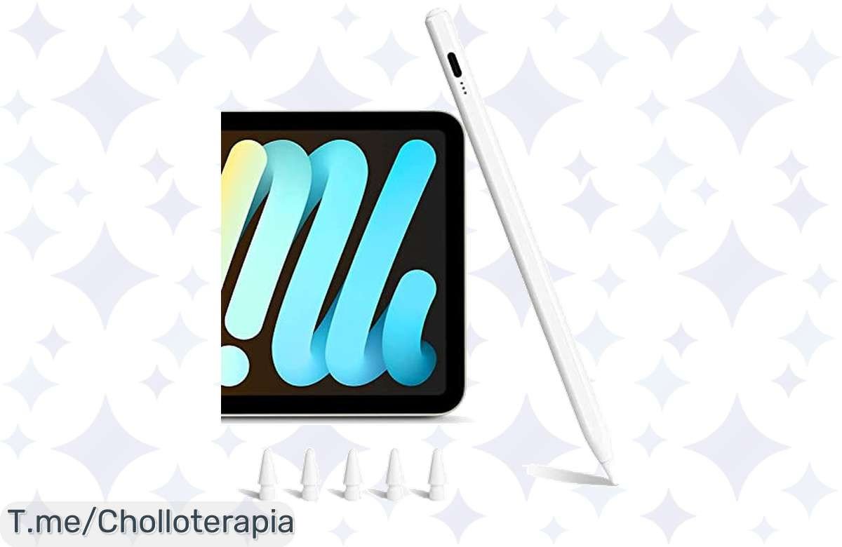 Desata tu creatividad con el lápiz para iPad más innovador del mercado, diseño magnético y detección de inclinación por un precio loco. ¡Aprovecha este ofertón antes de que se agote!