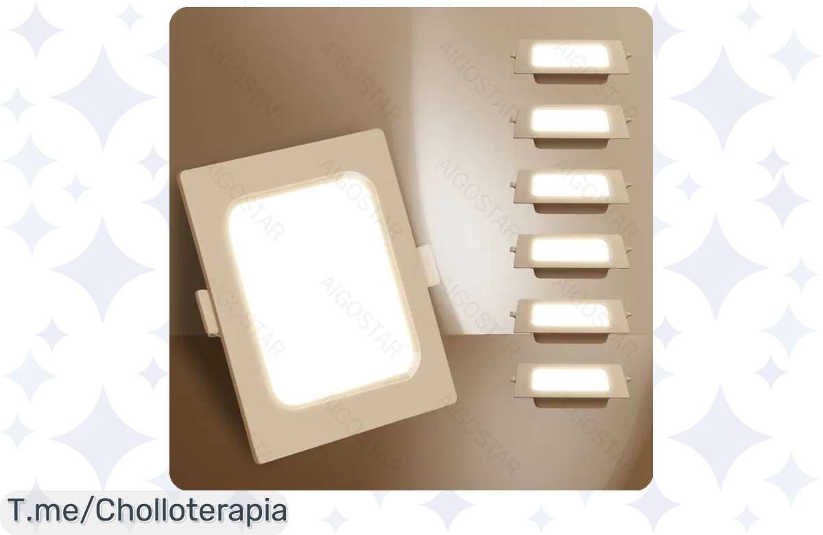 Descubre el Aigostar Downlight LED Empotrable de 6W a un precio loco, aprovecha este super chollo solo por tiempo limitado y usa tu código promocional antes de que se agote.