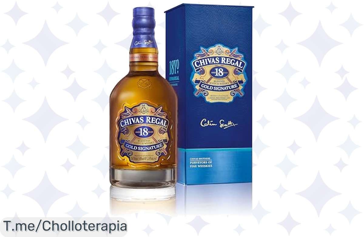 Descubre el Chivas Regal 18 años, un super chollo con un sabor único que deleitará tus sentidos. Aprovecha este ofertón antes de que se agote, ¡no te quedes sin él!