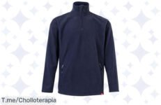 Descubre el Forro Polar Velilla XL en Azul Navy: suavidad abrazadora y prácticos bolsillos, ¡un ofertón único que no puedes dejar pasar! ¡Llévatelo YA antes que se agote!