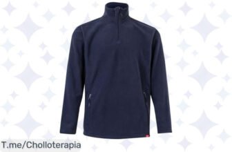 Descubre el Forro Polar Velilla XL en Azul Navy: suavidad abrazadora y prácticos bolsillos, ¡un ofertón único que no puedes dejar pasar! ¡Llévatelo YA antes que se agote!