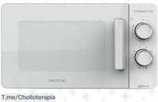 Descubre el Microondas Cecotec ProClean 3120: Cocina como un chef con 700W y grill halógeno a un precio loco ¡Aprovecha este ofertón antes de que se agote!