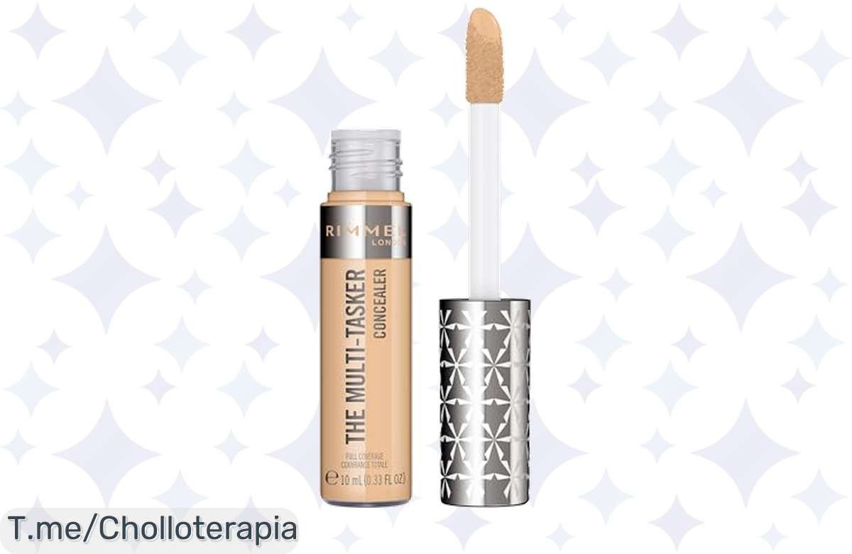 Descubre el Rimmel London Concealer Multistaker: alta cobertura y aplicación suave para una mirada radiante. ¡No dejes pasar este chollazo, stock limitado, actúa ya!