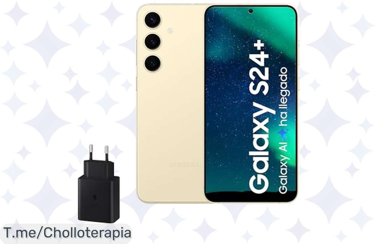 Descubre el Samsung Galaxy S24+ con un chollo increíble: potente IA, cámara de 50MP y batería eterna. Aprovecha este ofertón único ¡Cómpralo antes de que desaparezca!