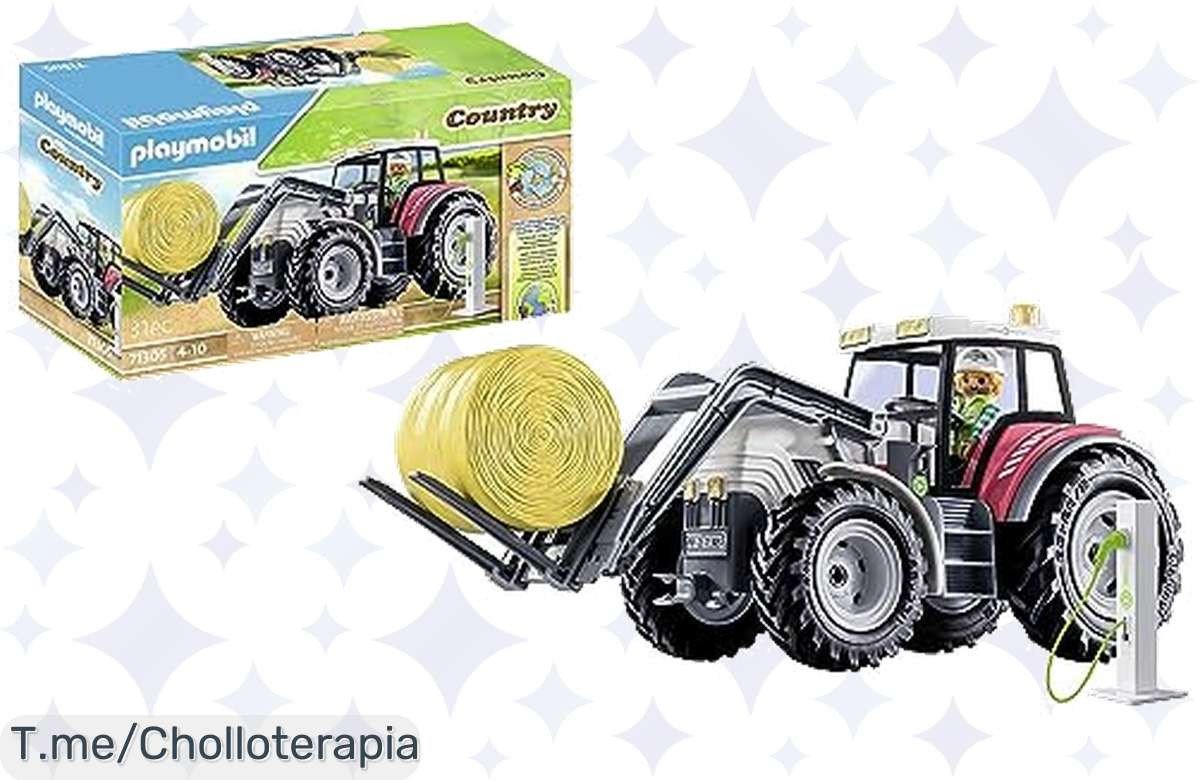 Descubre el Tractor Grande PLAYMOBIL: un super chollo para que tus peques aprendan mientras se divierten. ¡No dejes pasar esta oferta única antes de que se agote!