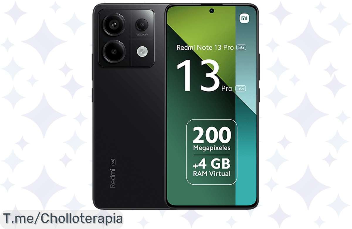Descubre el Xiaomi Redmi Note 13 Pro 5G: Pantalla AMOLED 1.5K, potencia descomunal y 256GB de almacenamiento ¡Aprovecha este ofertón antes de que se agote!