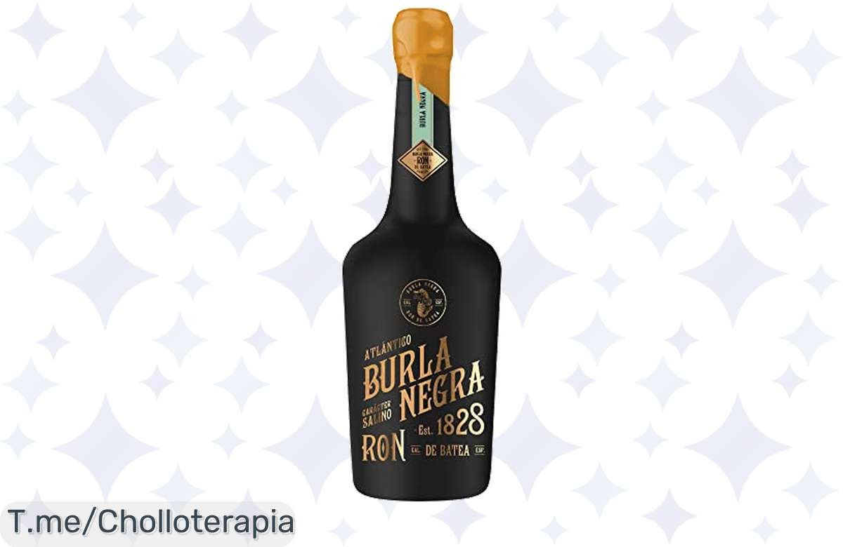 Descubre el auténtico Ron Burla Negra: sabor rebelde de piratas a un precio loco, ¡cada sorbo es una aventura! No dejes pasar este chollo único, compra ya tu botella antes de que se acabe.