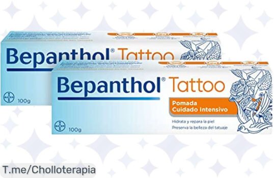 Descubre el chollazo de Bepanthol, la crema para tatuajes que repara e hidrata tu piel como nunca antes ¡Aprovecha este ofertón y compra ya antes de que se agote!