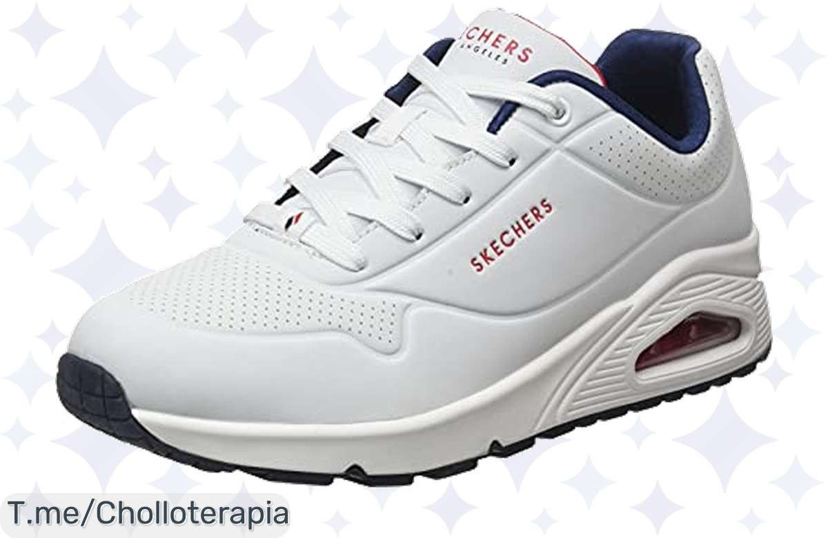 Descubre el chollazo de las Skechers Uno, con suela de caucho para agarre increíble y estilo único. No dejes pasar esta oferta exclusiva, ¡compra ahora y brilla!