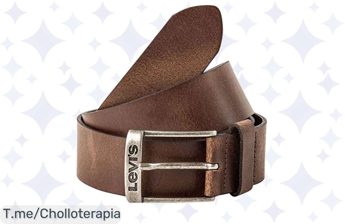 Descubre el chollazo del Levi’s New Duncan: cinturón marrón que eleva tu estilo con un logotipo grabado. ¡Aprovecha este ofertón único antes de que se agote!