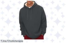 Descubre el chollazo del día: Sudaderas de forro polar con sombrero a un precio loco, cálidas y cómodas Stock limitado, ¡comprar ahora para no quedarte sin la tuya!