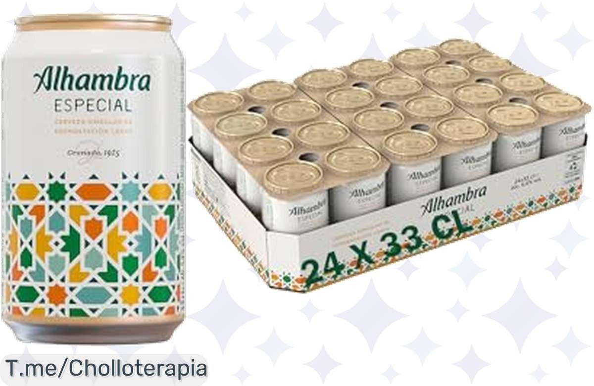 Descubre el chollazo del momento: Pack de 24 Latas de Alhambra Especial, una cerveza única y refrescante. ¡No dejes pasar este ofertón, compra ahora y disfruta!