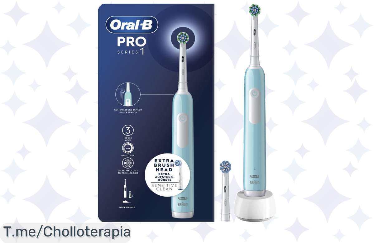 Descubre el chollazo del siglo con el cepillo eléctrico Oral-B Pro Series 1: cuidado dental de primera y 2 cabezales incluidos, ¡no dejes pasar esta oferta limitada!
