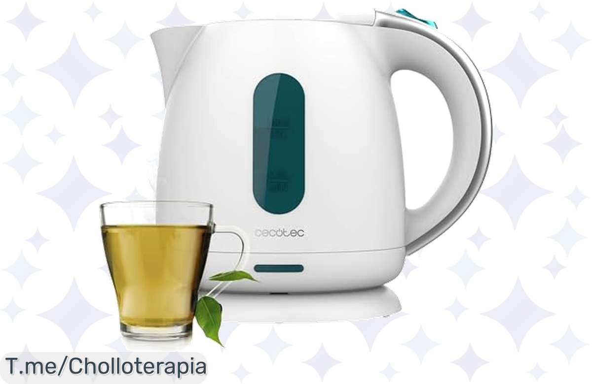Descubre el hervidor Cecotec: calentamiento ultra rápido, 1 L de agua lista al instante y un diseño sin cables. Aprovecha este ofertón y compra el tuyo antes de que se agote.