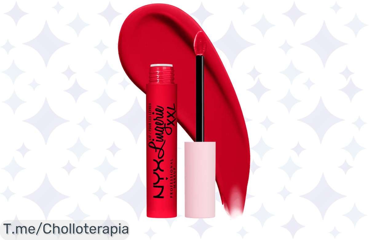 Descubre el labial Lip Lingerie XXL: 100% cobertura mate y 16H de duración, ¡super chollo que no puedes dejar pasar! Hazte con el tuyo antes de que se agote.