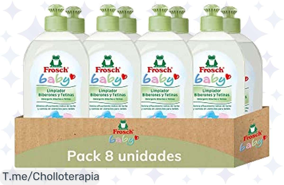 Descubre el limpiador ecológico Frosch Baby: elimina residuos en biberones y cuida a tu bebé. ¡Oferta limitada de 8 unidades a precio loco! Compra ya y asegura tranquilidad.