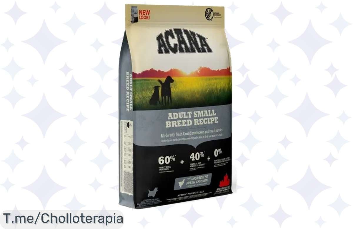 Descubre el ofertón de Acana Small Breed 6 Kg, nutrición fresca y sabor irresistible para tu perro. ¡Compra ahora y no dejes pasar este chollo exclusivo! Stock limitado.