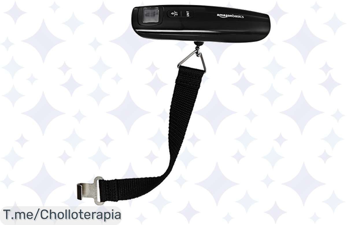 Descubre el ofertón de la báscula digital Amazon Basics y olvídate de sorpresas en el aeropuerto. ¡Compra ahora y viaja ligero con este precio loco antes de que se acabe!