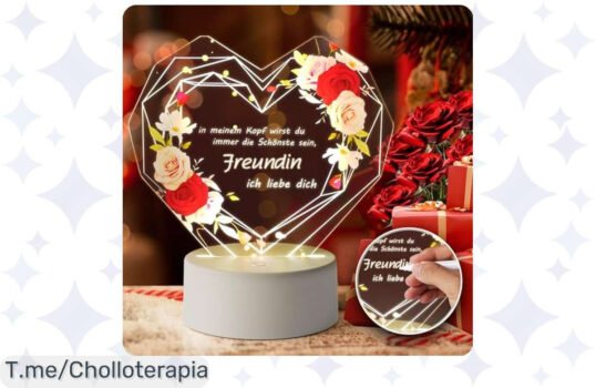 Descubre el ofertón del amor: Lámpara LED Personalizada con brillo ajustable y colores mágicos ¡Transforma tus noches y sorprende ahora antes de que se agote!