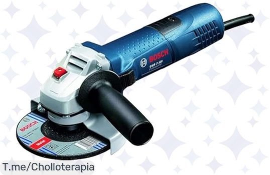 Descubre el ofertón del año: Amoladora Bosch GWS 7125, ligera y potente para trabajar sin esfuerzo ¡No te quedes sin ella, oferta limitada que vuela!