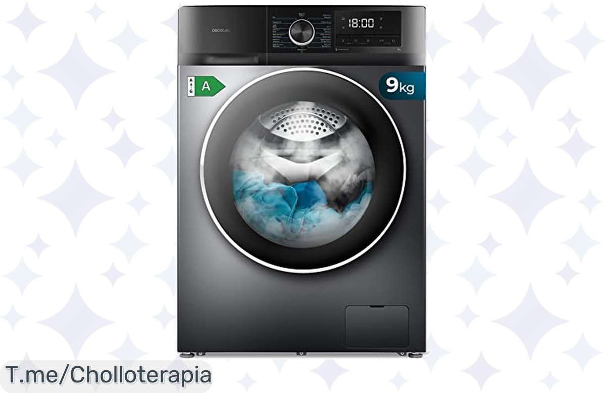Descubre el ofertón del año: Cecotec Lavadora 9Kg Bolero Dresscode 9500 Inverter con motor silencioso. Ahorra energía y deshazte de gérmenes. ¡Compra ya y no te quedes sin ella!