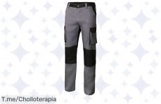 Descubre el ofertón del año: Pantalón bicolor Multibolsillos Velilla, comodidad Slim Fit y refuerzos en rodillas ¡No te lo pierdas, stock limitado y precio loco!
