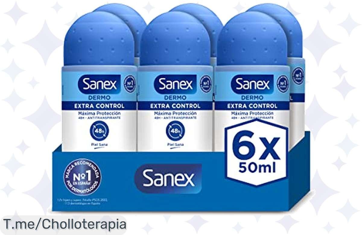 Descubre el oferton del año: Sanex Dermo Extra Control te da hasta 48 horas de frescura y cuidado. ¡Aprovecha este precio loco y compra ya antes de que se agote!