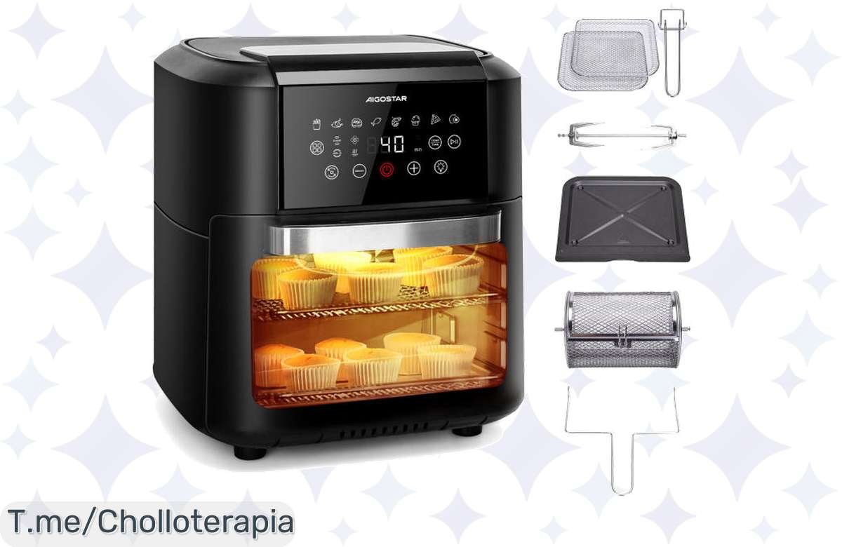 Descubre el ofertón del año con la AIGOSTAR Freidora de Aire de 12L y 1700W, cocina sin aceite y mejora tu salud a un precio loco. ¡Compra ya antes de que se agote!