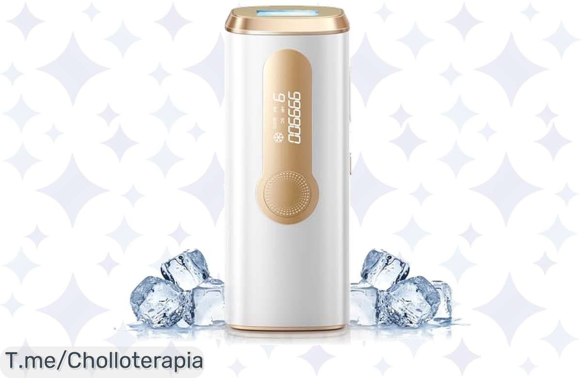Descubre el ofertón del año: depiladora láser IPL 3 en 1, 999,900 flashes y refrigeración para una depilación placentera. ¡Aprovecha el descuento brutal y compra ya!
