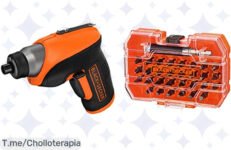 Descubre el ofertón del atornillador BLACK+DECKER CS3652LC, calidad y potencia para rincones difíciles a un precio loco ¡No dejes pasar esta oportunidad única!