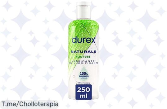 Descubre el ofertón del verano: Durex Naturals H2O Lubricante 100% natural para todos los tipos de sexo ¡Cuidado para tu piel a un precio loco! ¡Compra ya, oferta limitada!