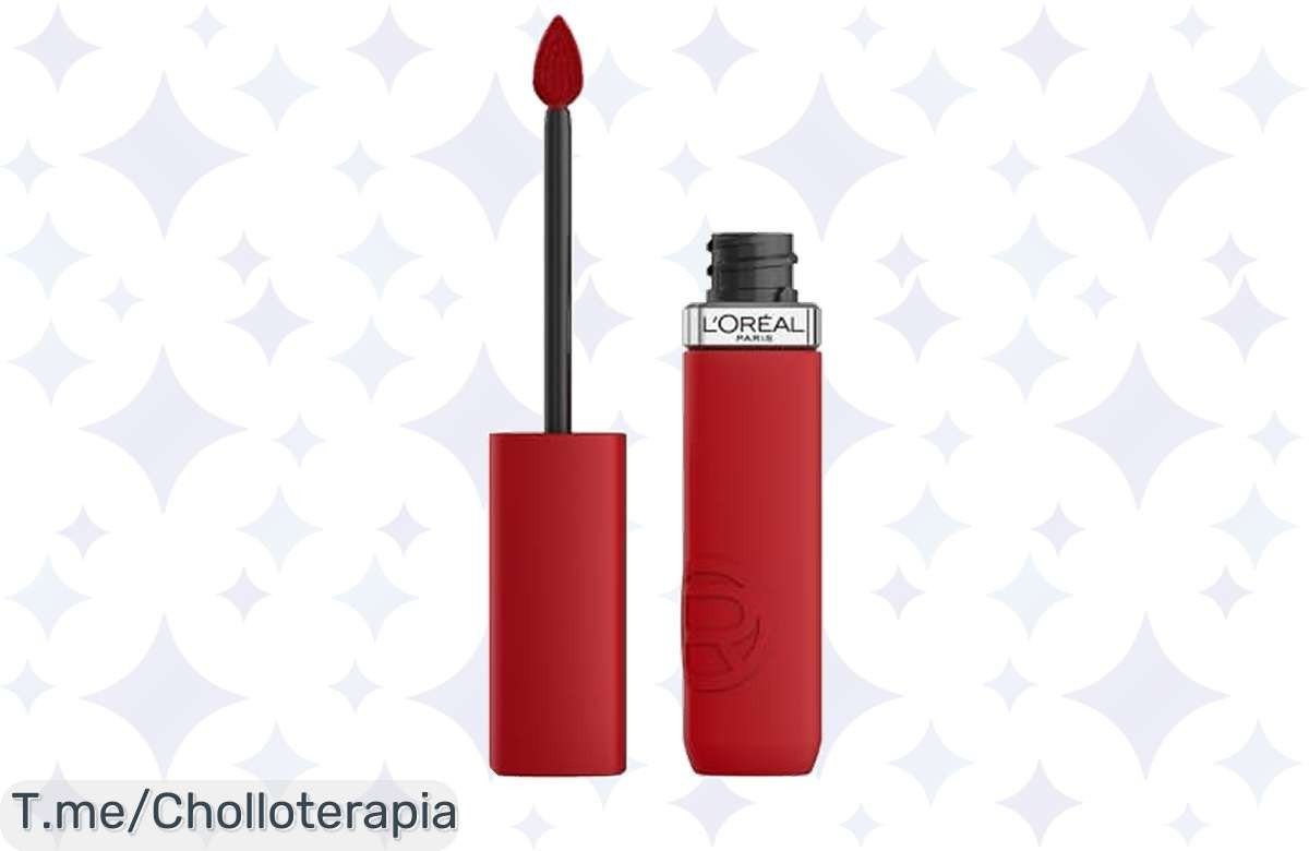 Descubre el pintalabios líquido Infaillible de L’Oréal: color mate intenso, hidratación garantizada y duración de hasta 16 horas. Aprovecha este ofertón único ¡Compra ya!