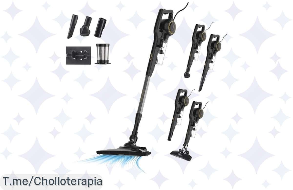 Descubre el potentísimo aspirador vertical Taurus a precio loco: 600W de pura locura y filtro HEPA11, ¡haz tu hogar brillar hoy mismo con este ofertón limitado!