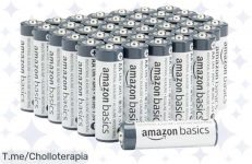 Descubre el potentísimo chollo: 40 pilas AA de Amazon Basics con 5 años de energía Ahorra dinero y cuida el planeta, aprovecha este ofertón antes de que se acabe