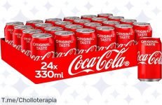 Descubre el sabor único de CocaCola con este ofertón: Pack de 24 latas a precio loco ¡No dejes pasar esta oportunidad limitada y disfruta ya de la experiencia!